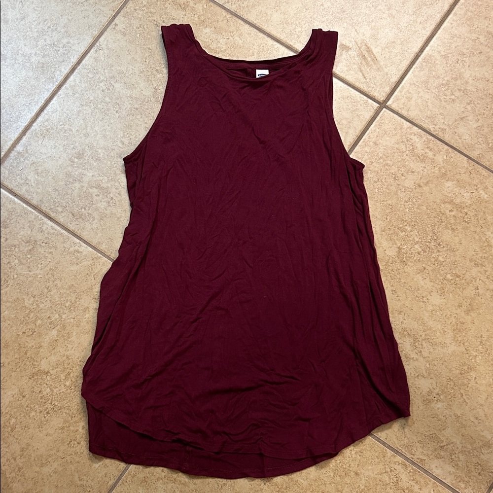 Old Navy Burgundy Tank Top